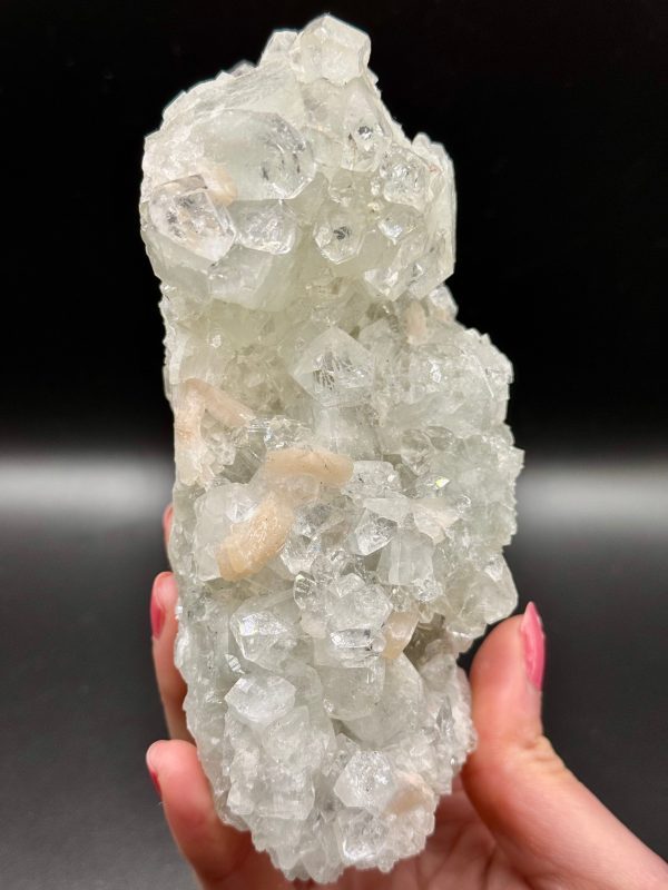 Apophyllite & Stilbite brute d'Inde, N.459
