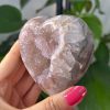 Coeur en améthyste rainbow Druzy Sugar multicolore Uruguay minéraux cristaux collection pierres naturelles 3 Cœur d'Améthyste "Rainbow" d’Uruguay – Pièce Unique N.416