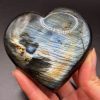 Cœur en Labradorite, Madagascar, N.420