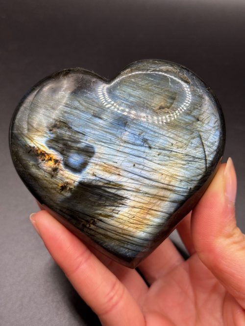 Cœur en Labradorite, Madagascar, N.420