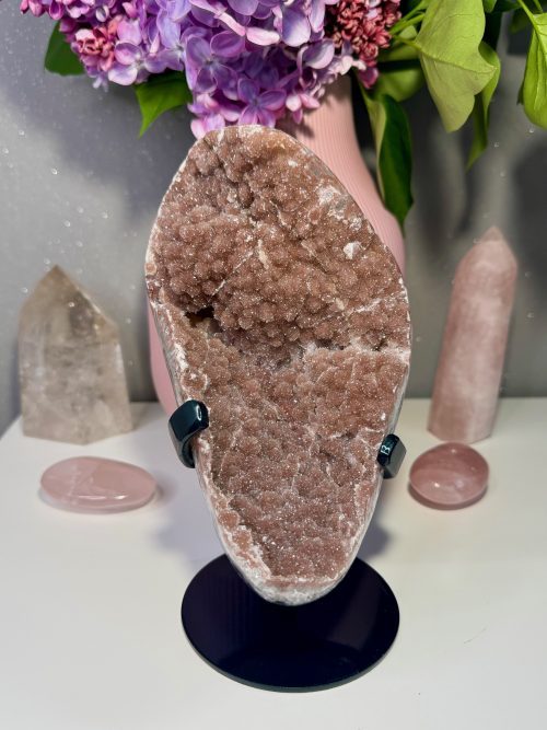 Géode d'Améthyste rouge "Sugar Druzy" d'Uruguay