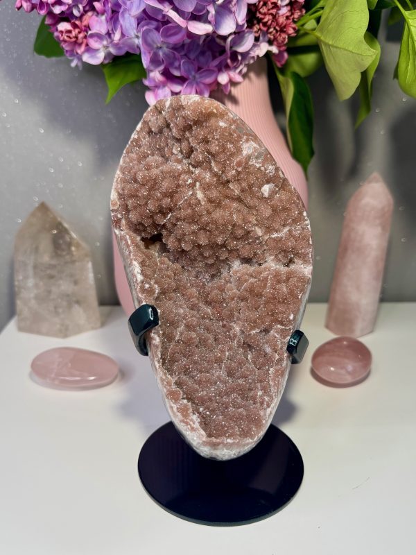 Géode d'Améthyste rouge "Sugar Druzy" d'Uruguay