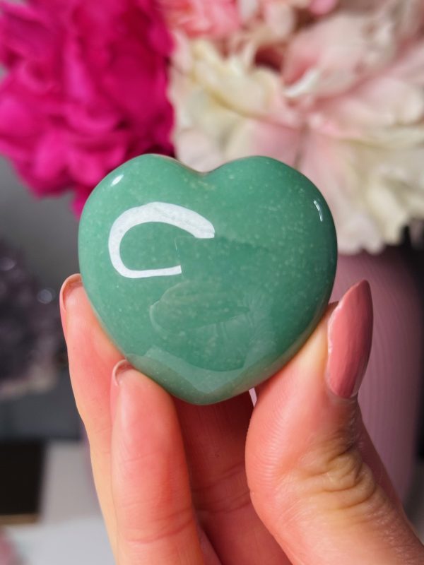 Petit cœur en Aventurine Verte, Madagascar