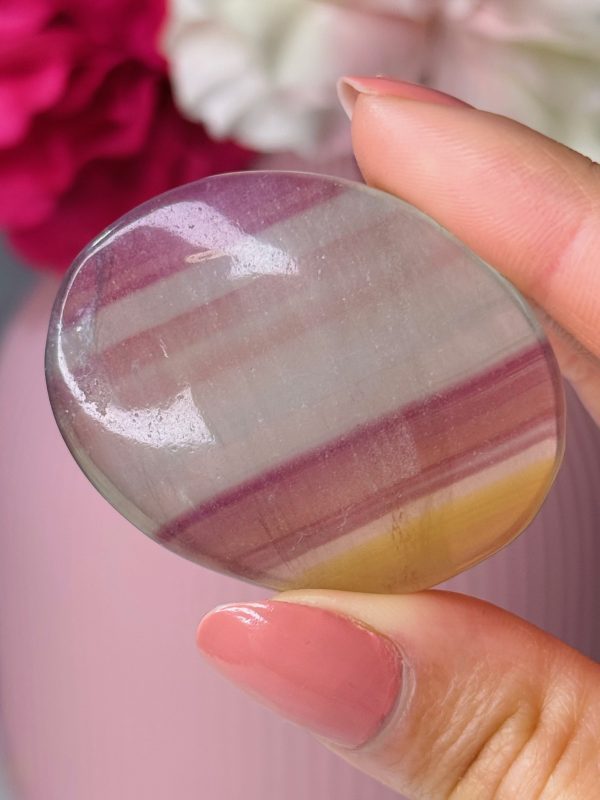 Galet en Fluorite Multicolore