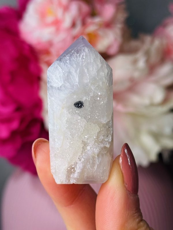Petite Pointe en Agate Druzy, Brésil