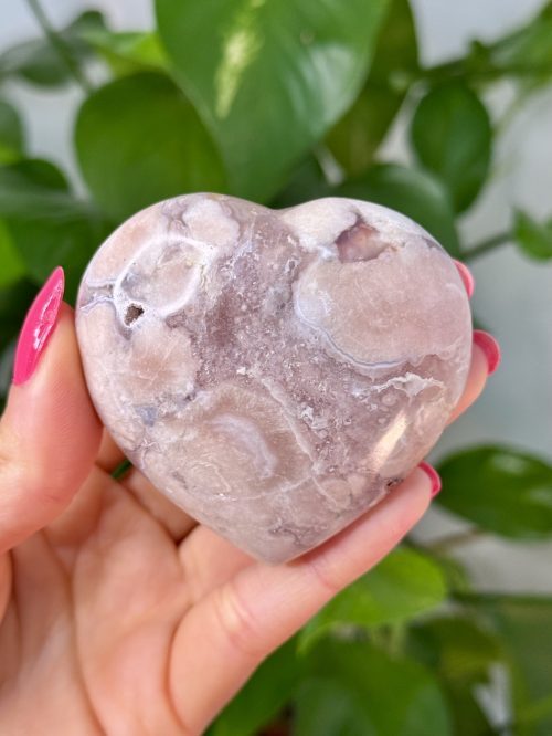 Cœur en Agate Fleur, Madagascar