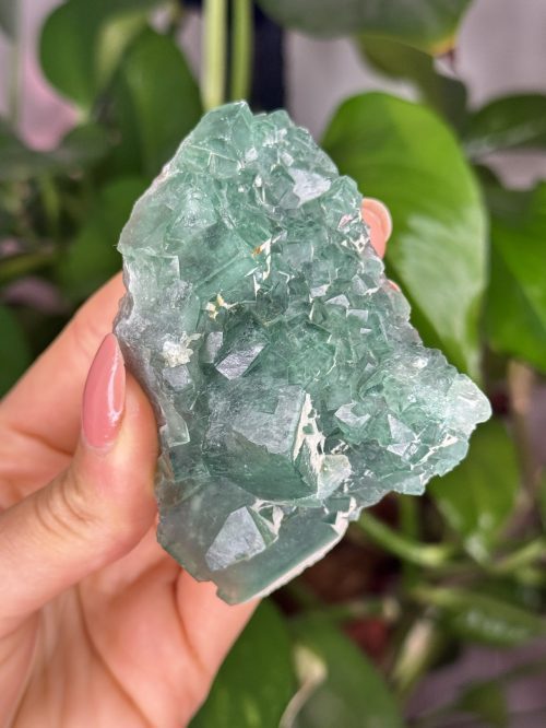 Druse Fluorite Verte brute, Madagascar, N°1