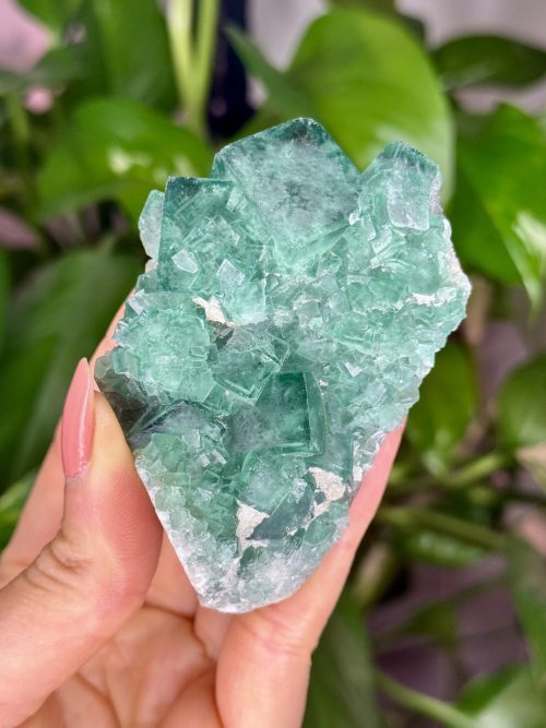 Druse Fluorite Verte brute, Madagascar, N°2