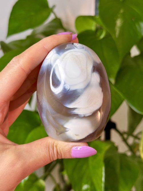 Forme libre à poser en agate orque orca de Madagascar minéraux collecion pierres naturelles lithothérapie cristaux Forme libre en Agate Orque de Madagascar, N.203